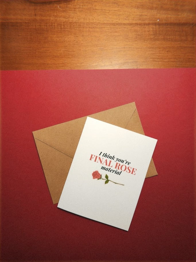 Final Rose Material Card