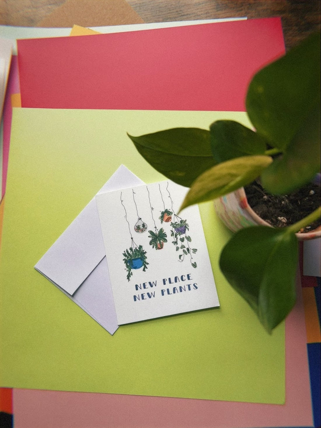 New Place New Plants Card