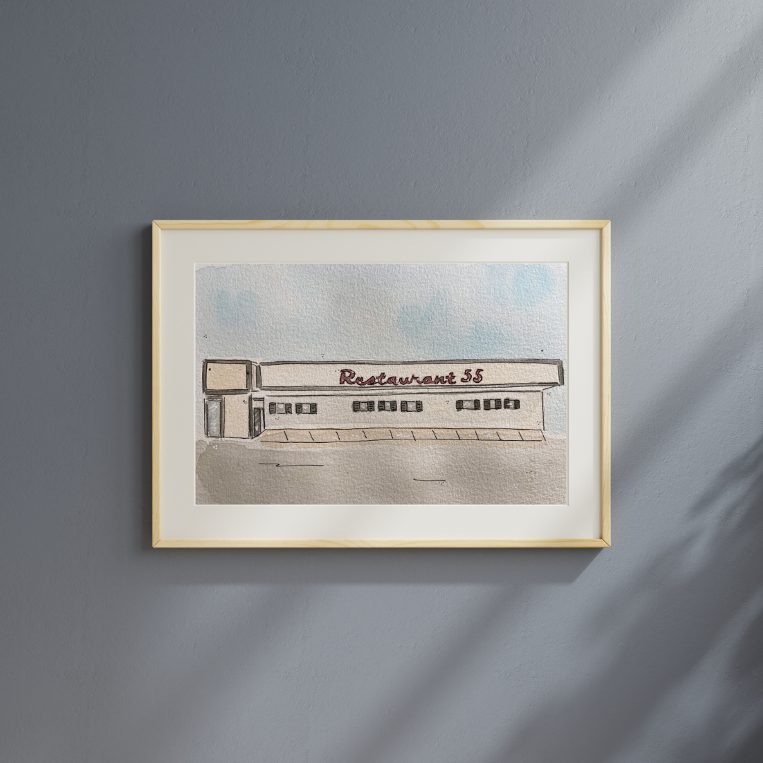 Restaurant 55 Print
