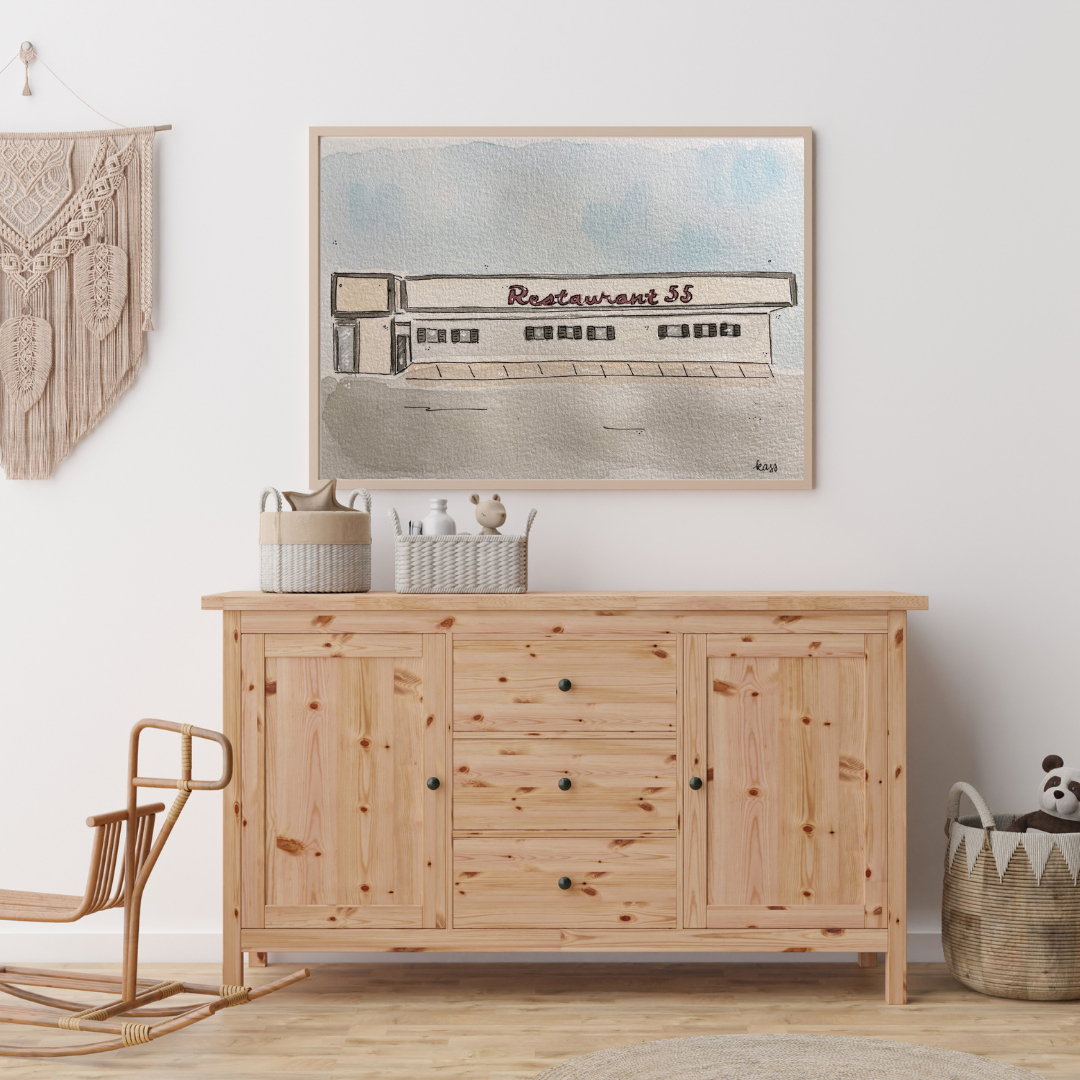 Restaurant 55 Print