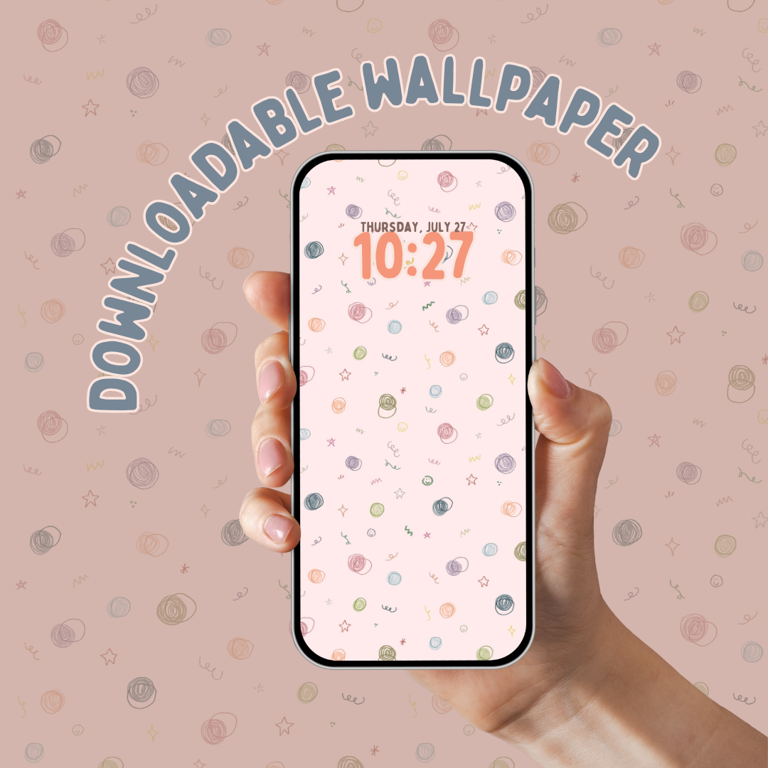 Confetti Doodle Wallpaper (Download)