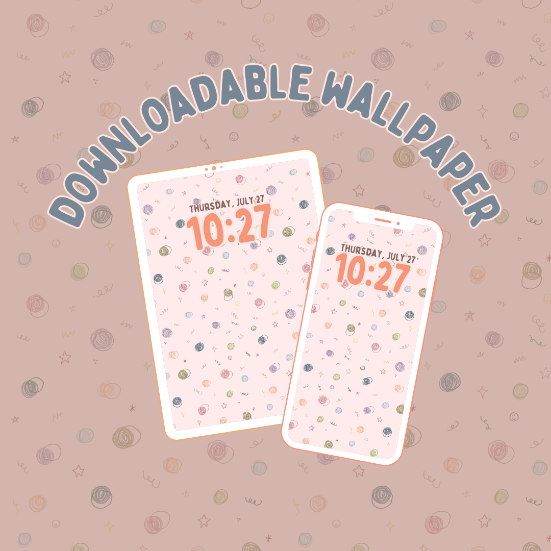 Confetti Doodle Wallpaper (Download)