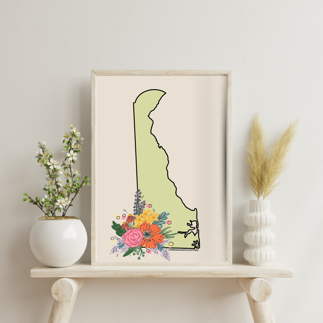Green Delaware Floral Print