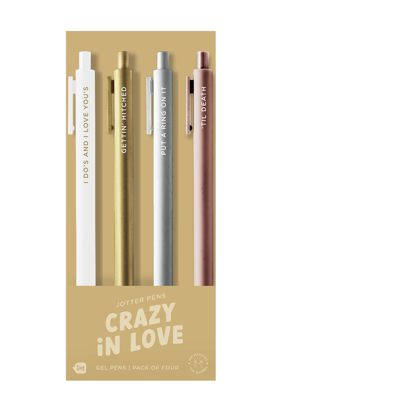Crazy in Love Pen: Set of 4