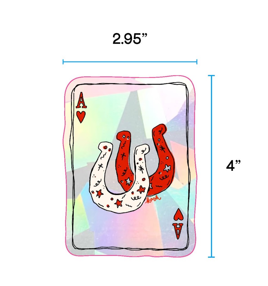 Lucky Ace Suncatcher Sticker
