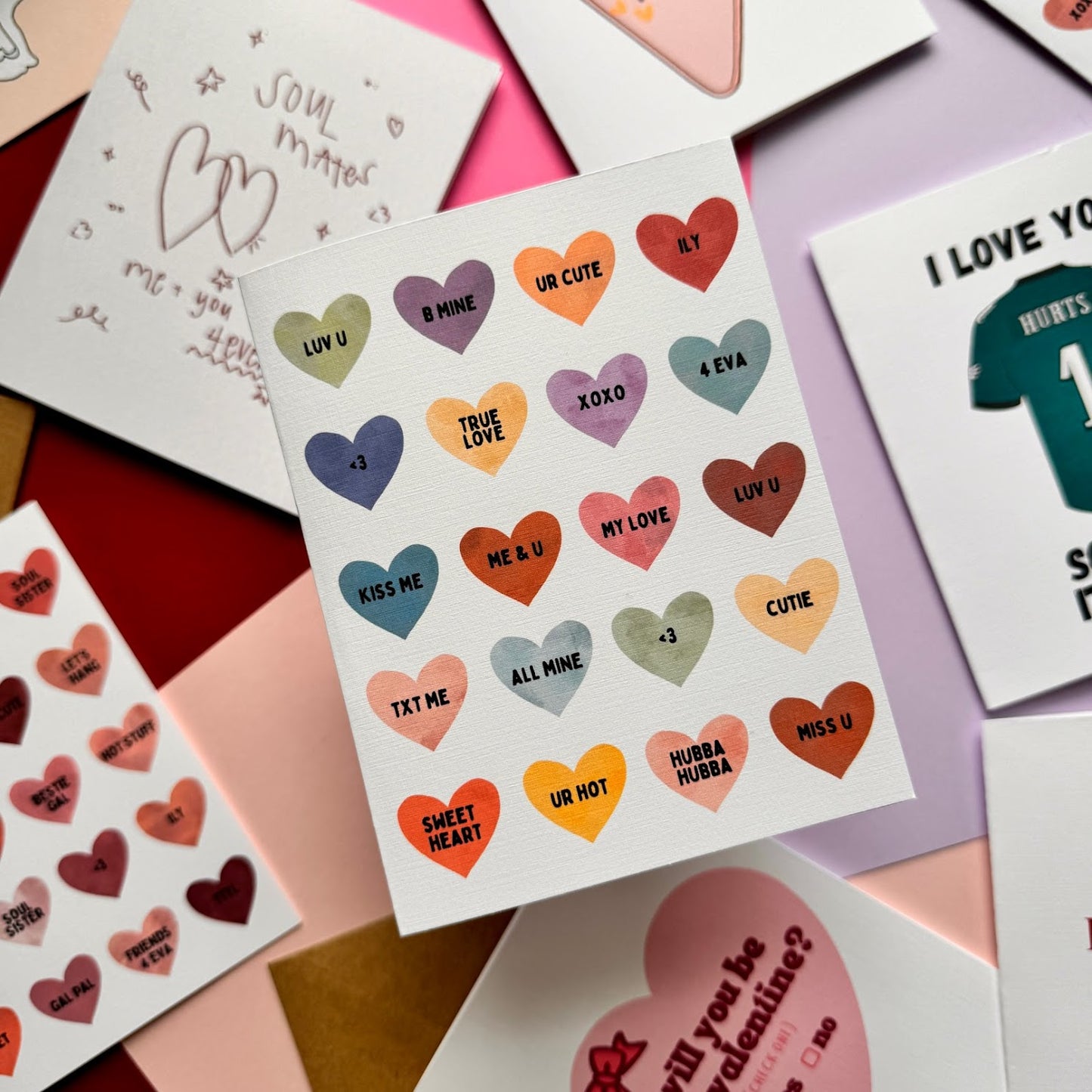 Conversation Heart Card