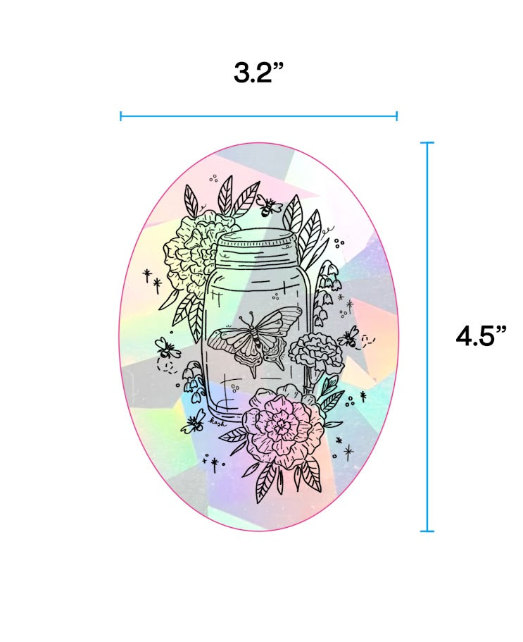 Mariposa Marigold Suncatcher Sticker - RESTOCK