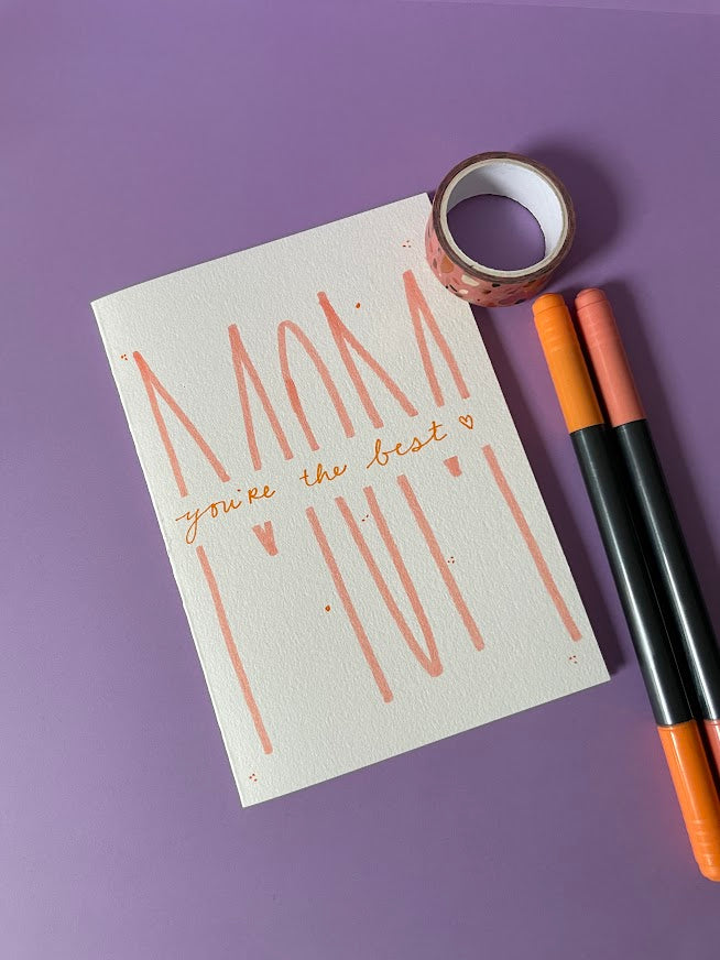 Mom, You're the Best Card