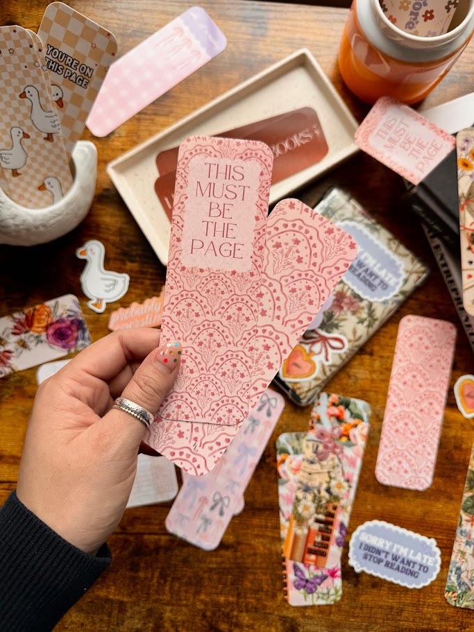 "This Must be the Page" Coquette Bookmark
