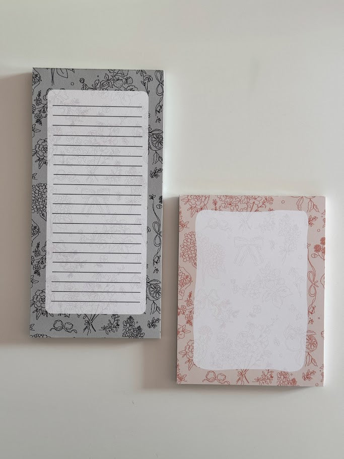 Coquette Long Notepad
