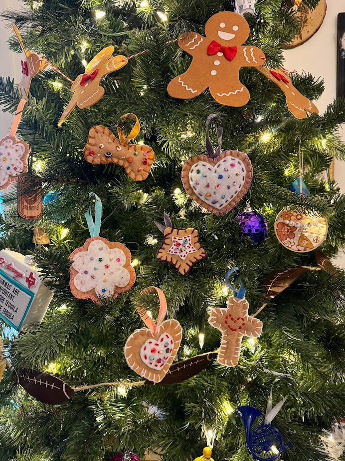 Heart Sugar Cookie Felt Ornament