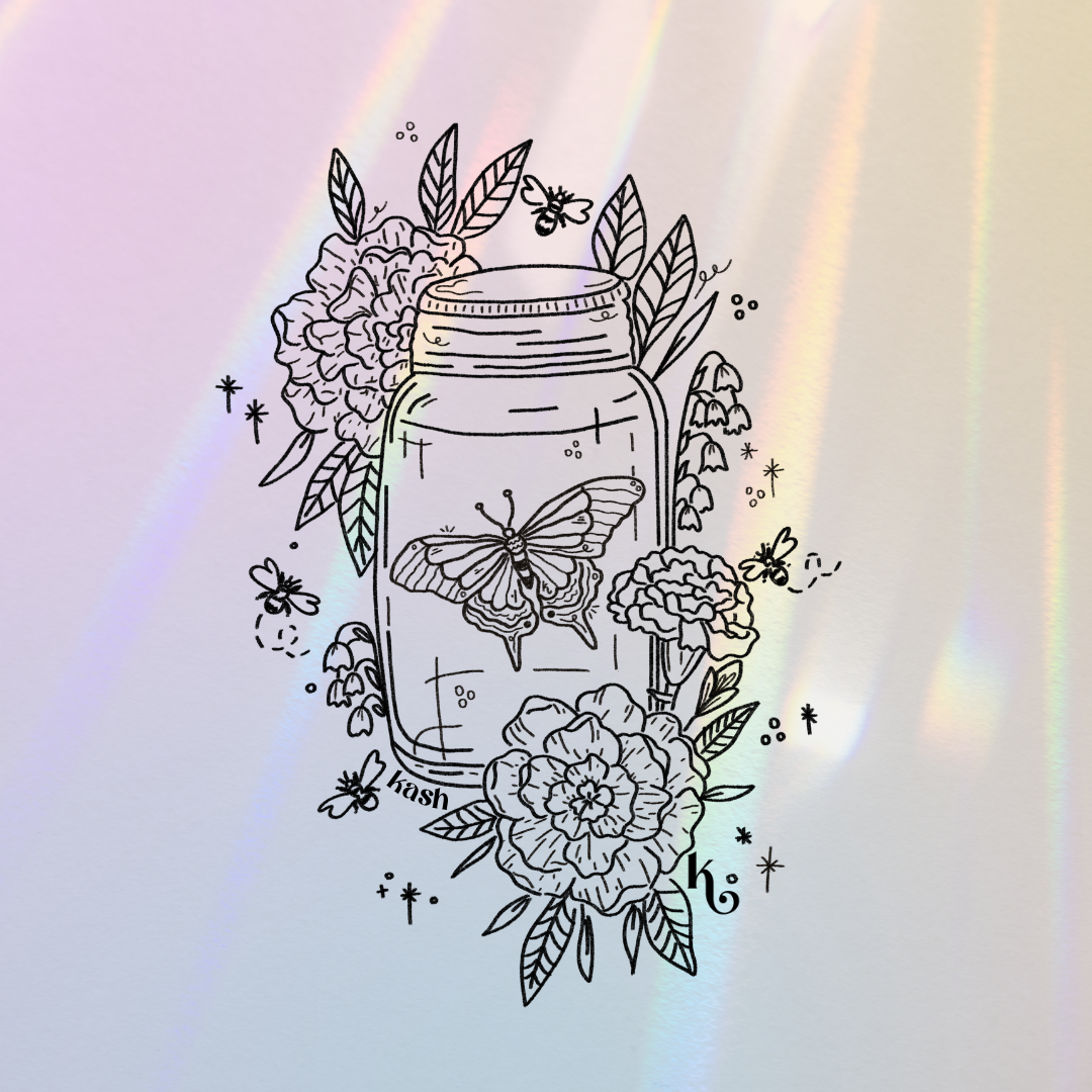 Mariposa Marigold Suncatcher Sticker - RESTOCK