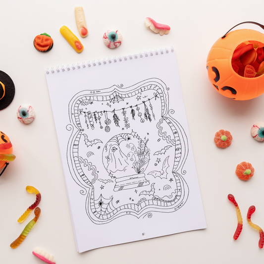 Coloring Page: Groovy Ghost
