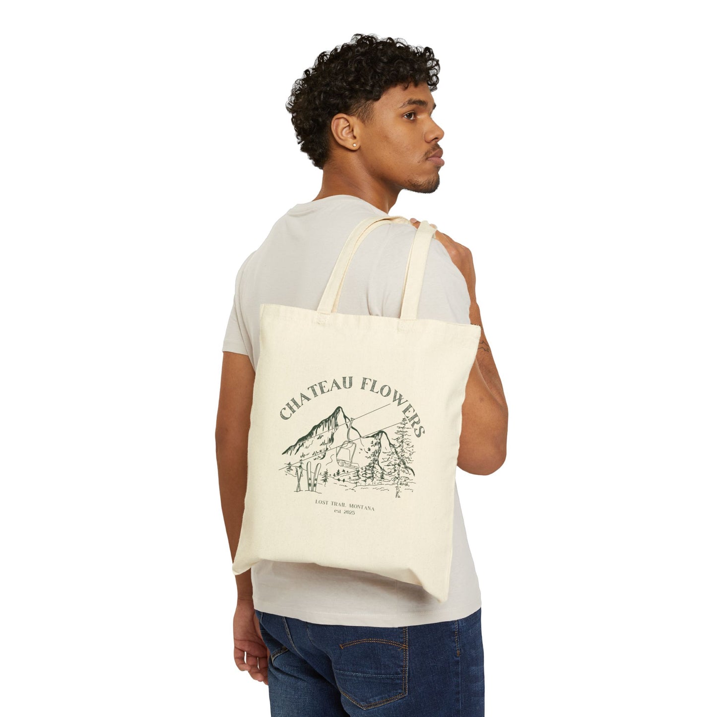 Chateau Flowers Tote Bag