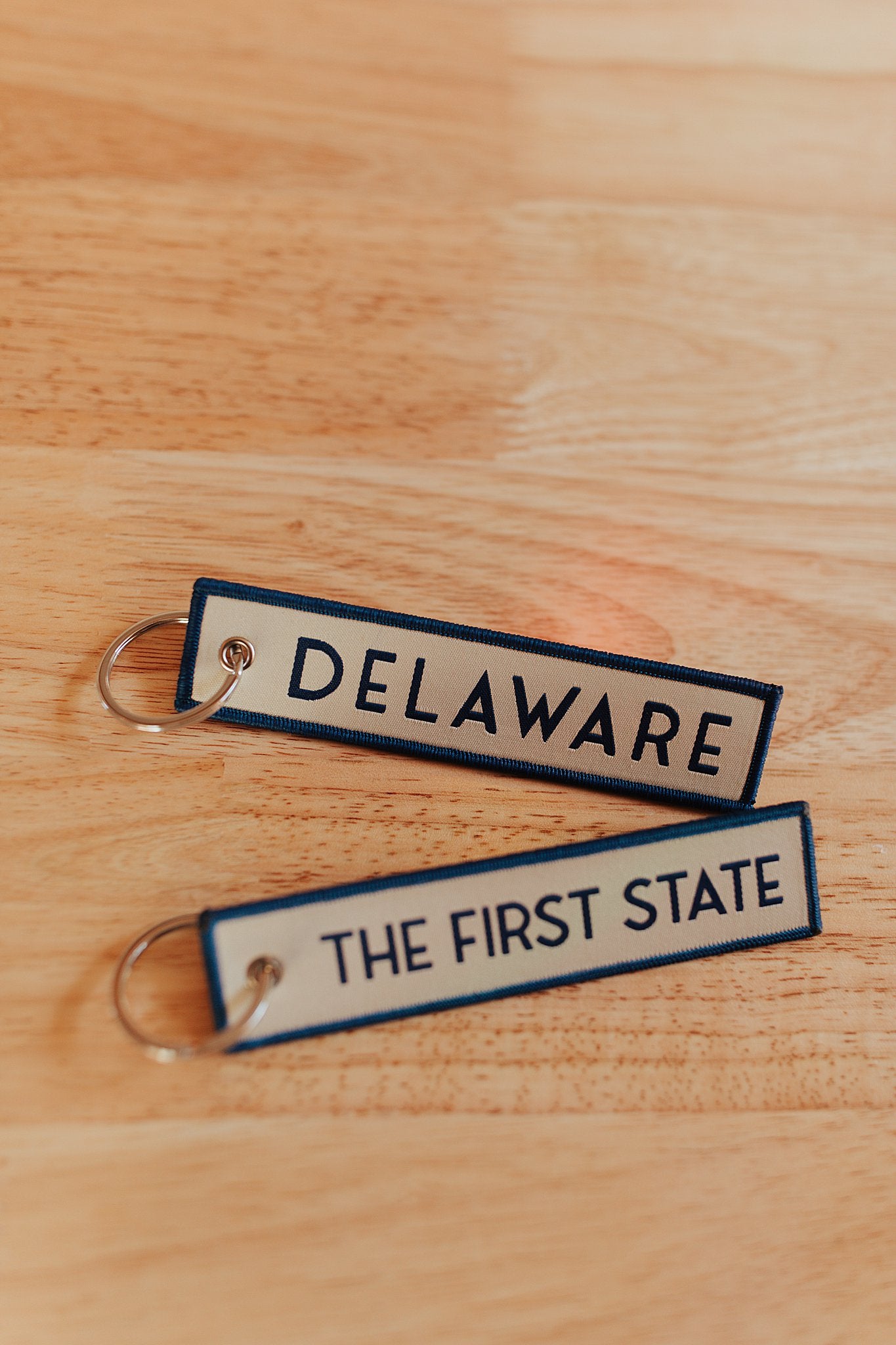 Delaware Embroidered Keychain