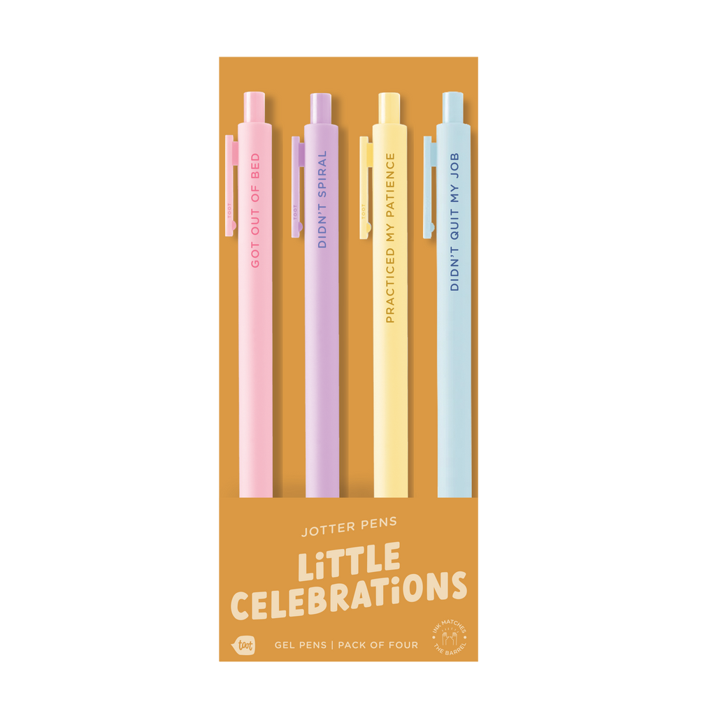 Little Celebrations Jotter Gel Pen: Set of 4