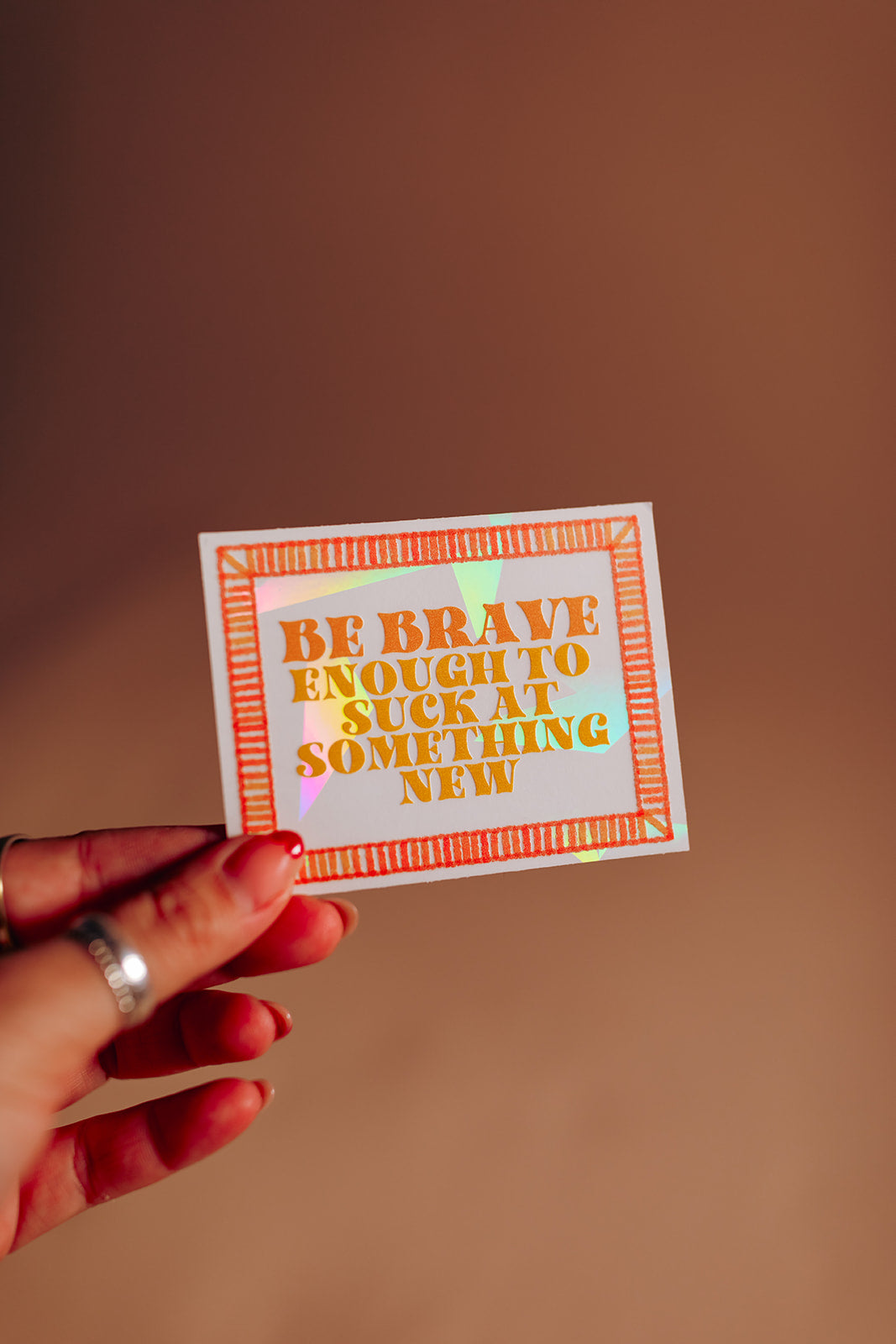 Be Brave Suncatcher Sticker | Window Cling