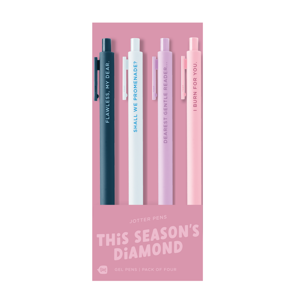This Season's Diamond Jotter Gel Pen: Set of 4