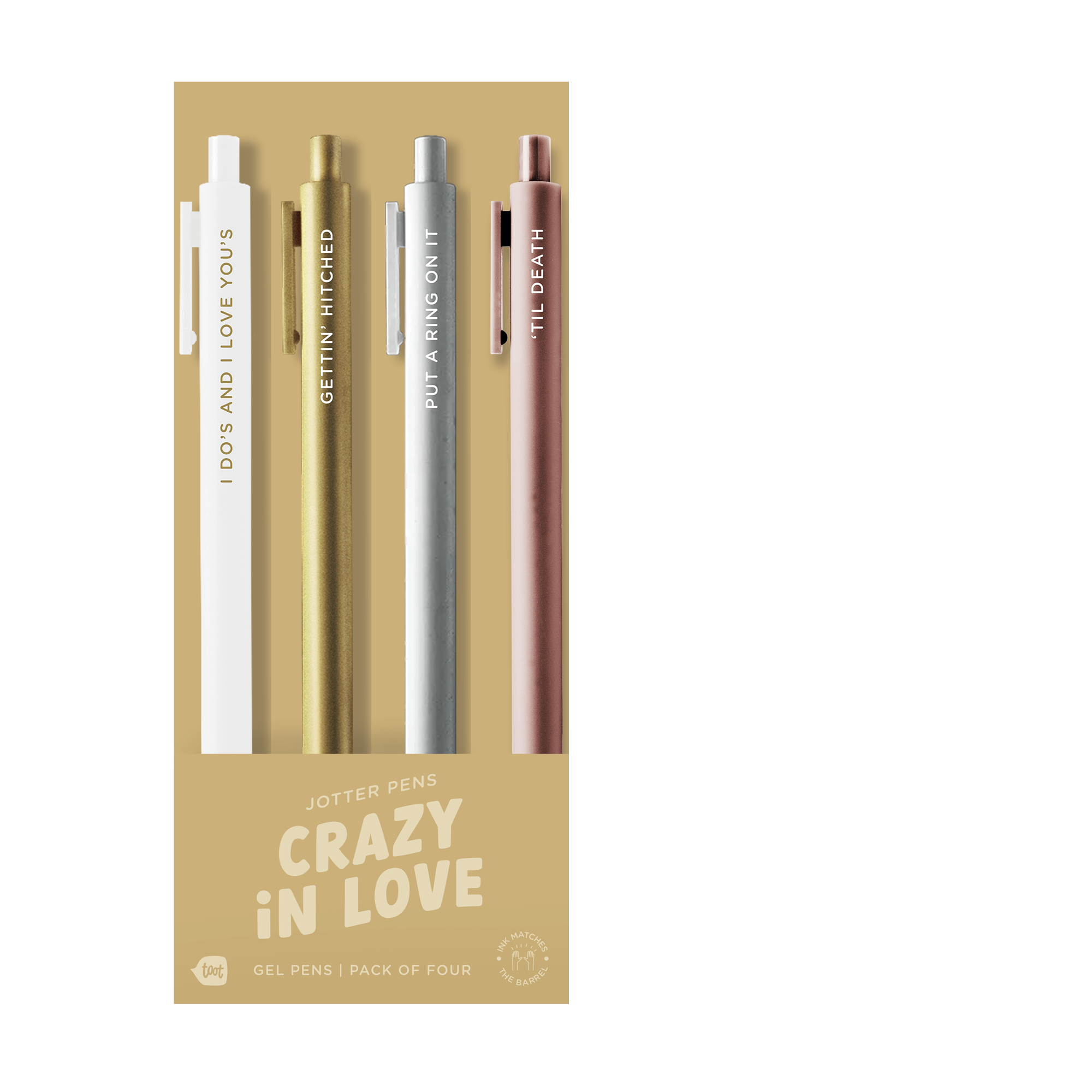 Crazy in Love Pen: Set of 4