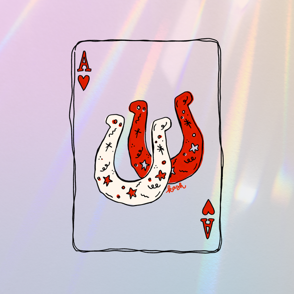 Lucky Ace Suncatcher Sticker