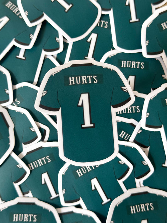 Hurts Jersey Sticker