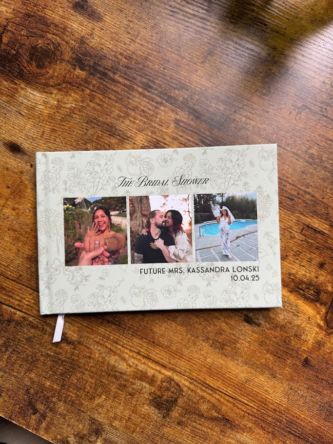 Matcha Green Guest Book (Personalized)
