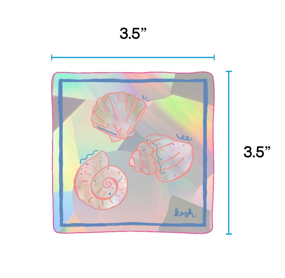 Sea Shells Suncatcher Sticker