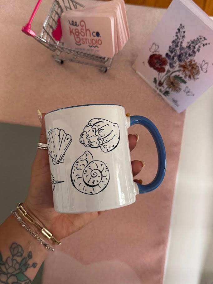 Shell & Horseshoe Crab Mug