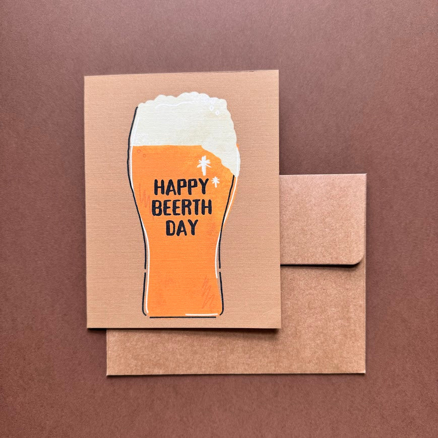 Happy Beerth Day Card