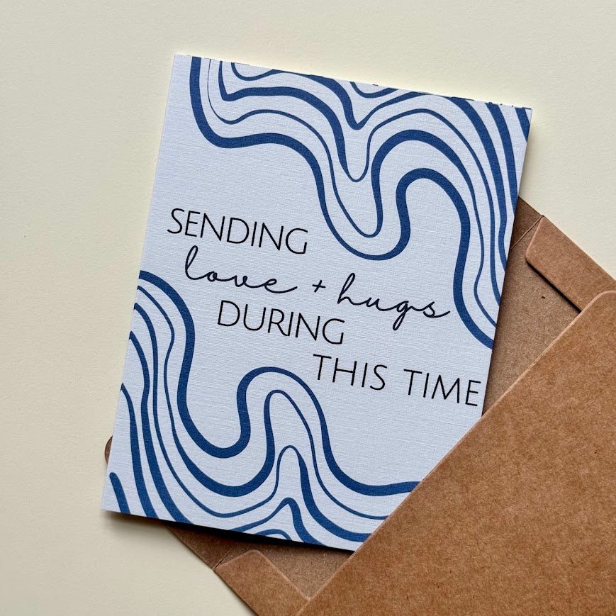 Sending Love + Hugs Sympathy Card
