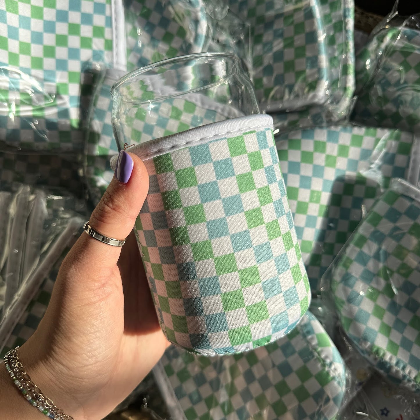 Checker Cup Sleeve