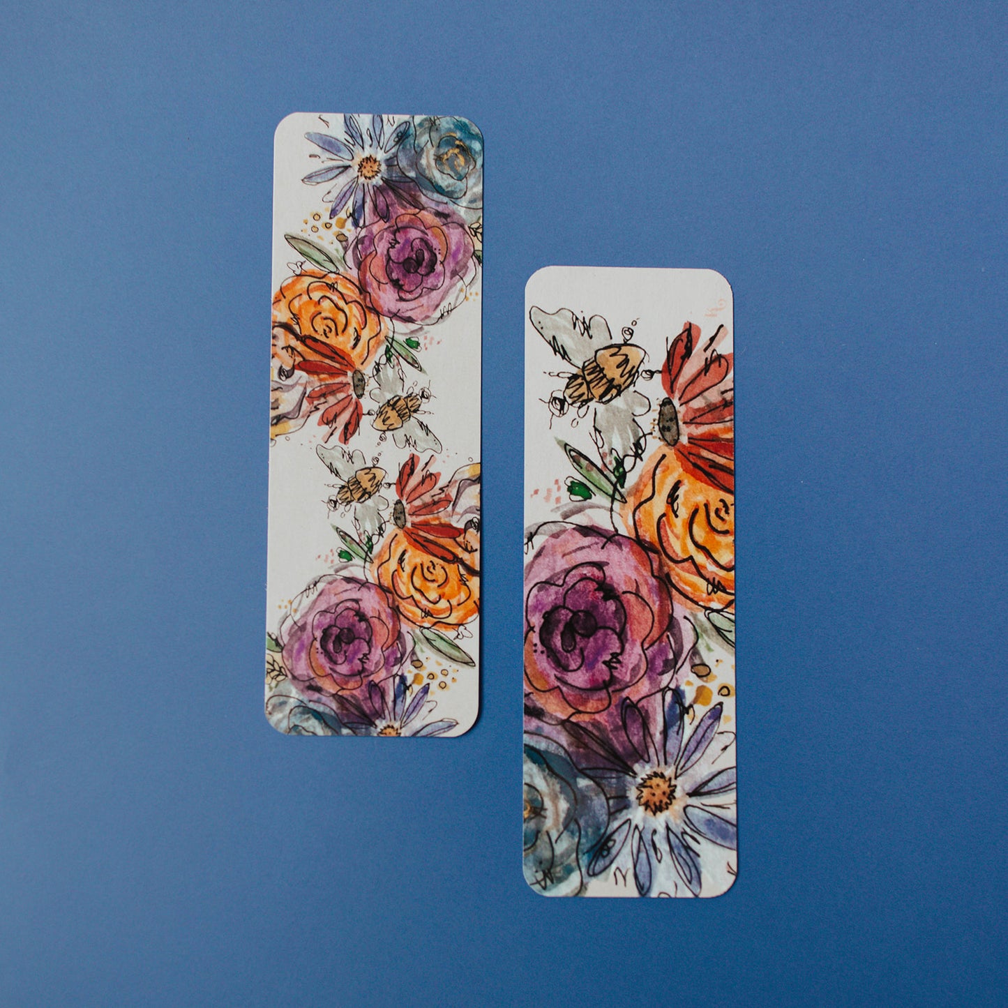 Watercolor Flora Bookmark