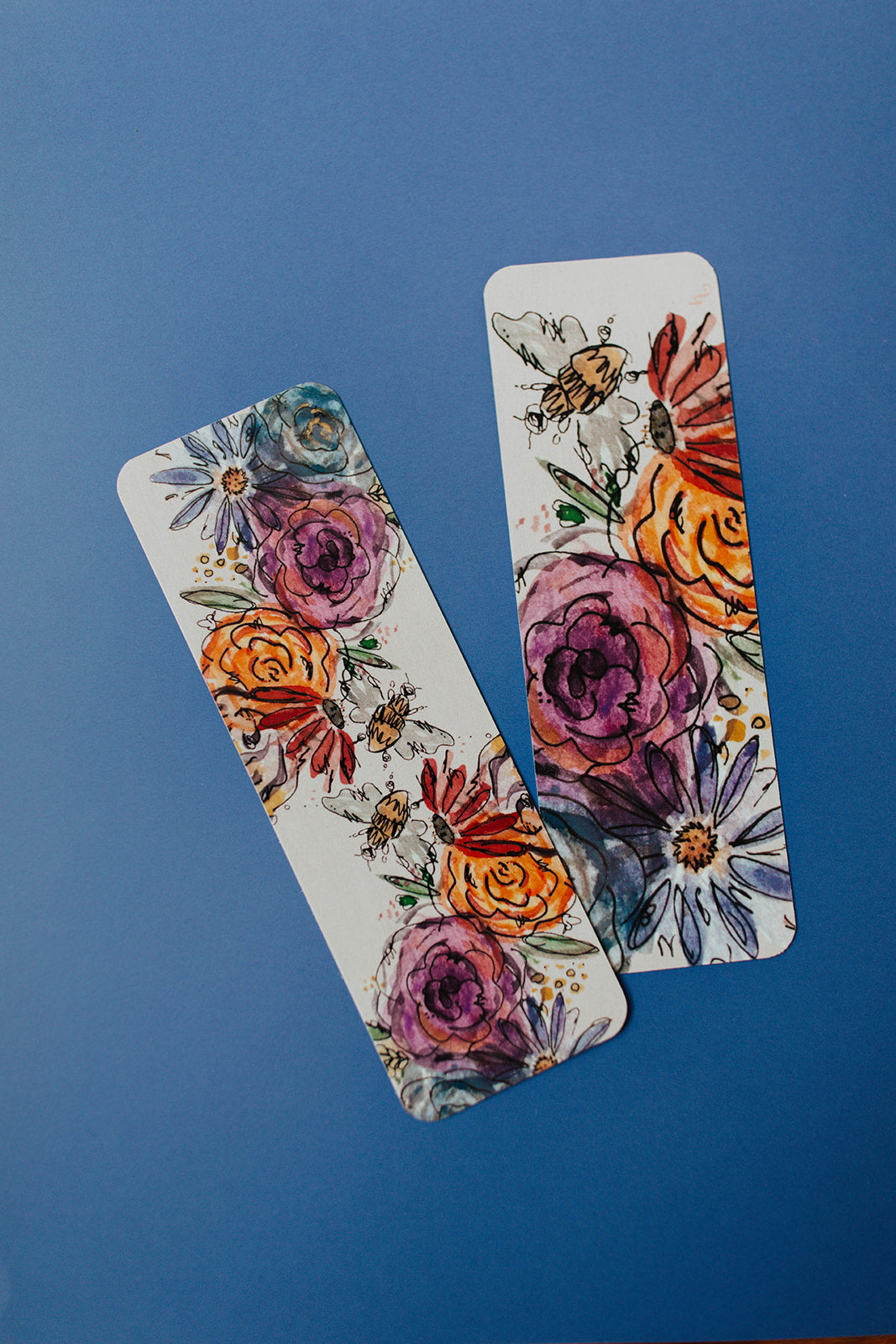 Watercolor Flora Bookmark