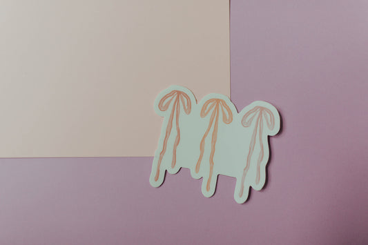 Trio Bow Sticker