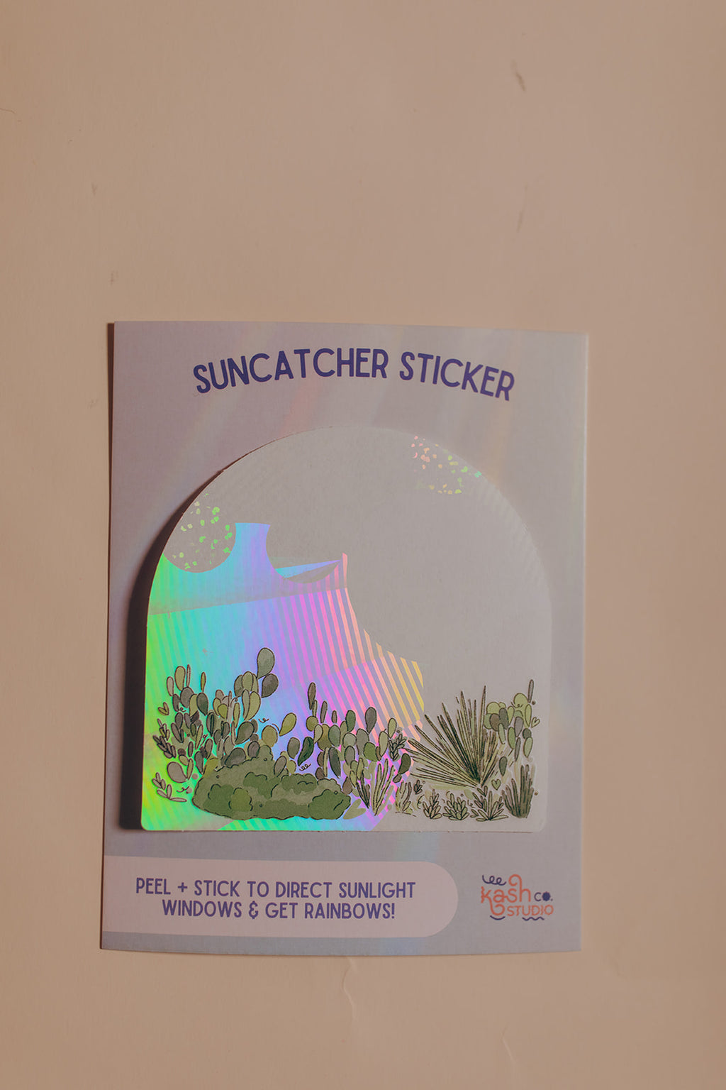 Vista Cactus Suncatcher Sticker | Window Cling