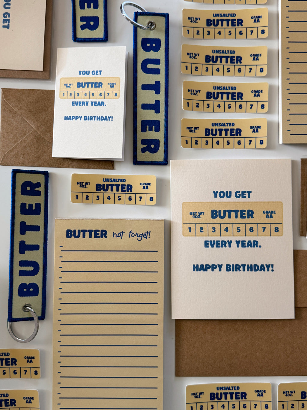 Mini Butter Every Year Birthday Note Card