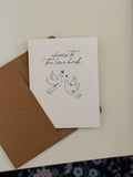 To the Love Birds Card