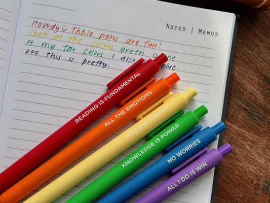 Joyful Teacher Pen: Set of 6