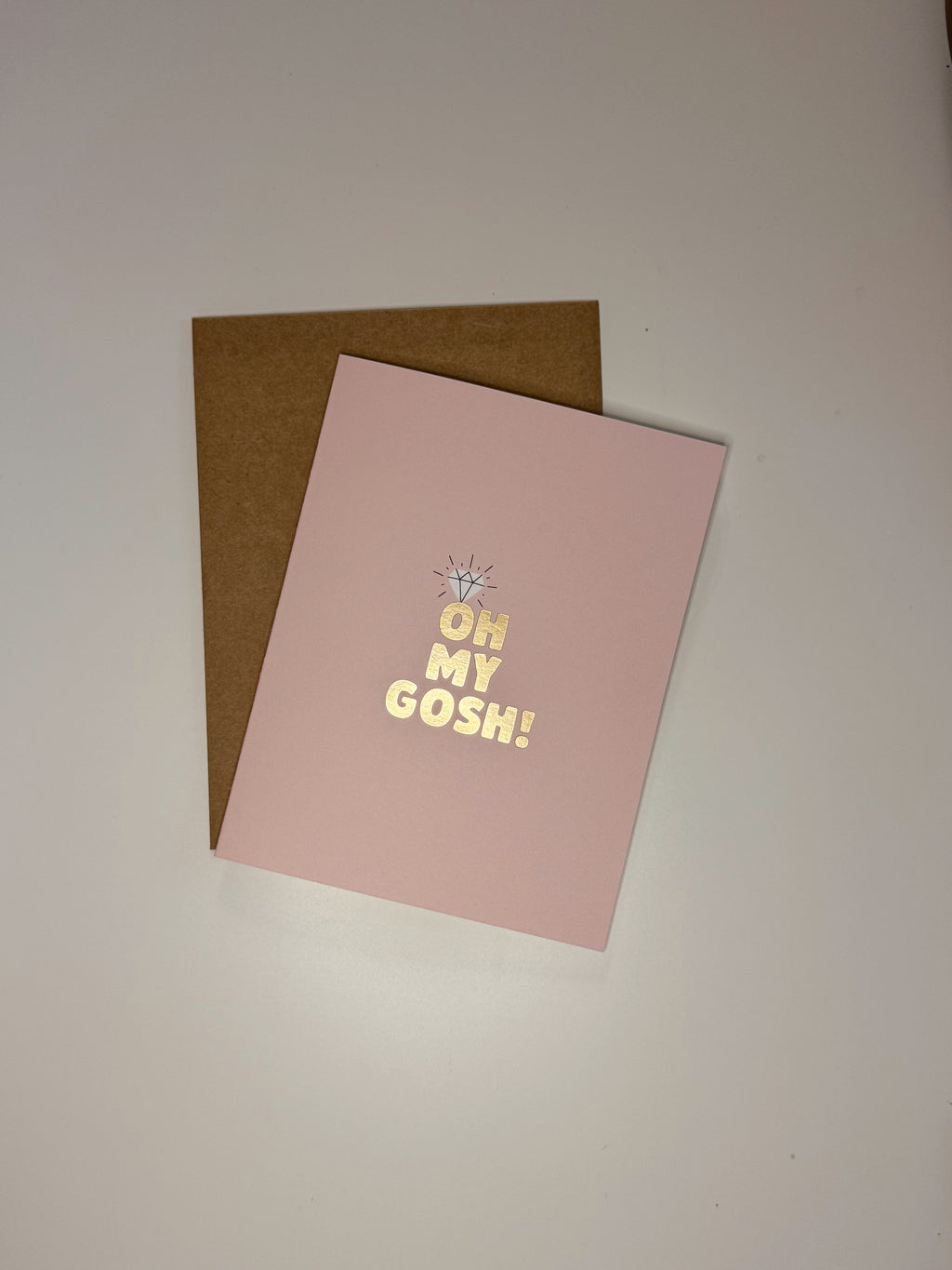 OH MY GOSH Foil Card (Engaged/Wedding/Vow Renew)