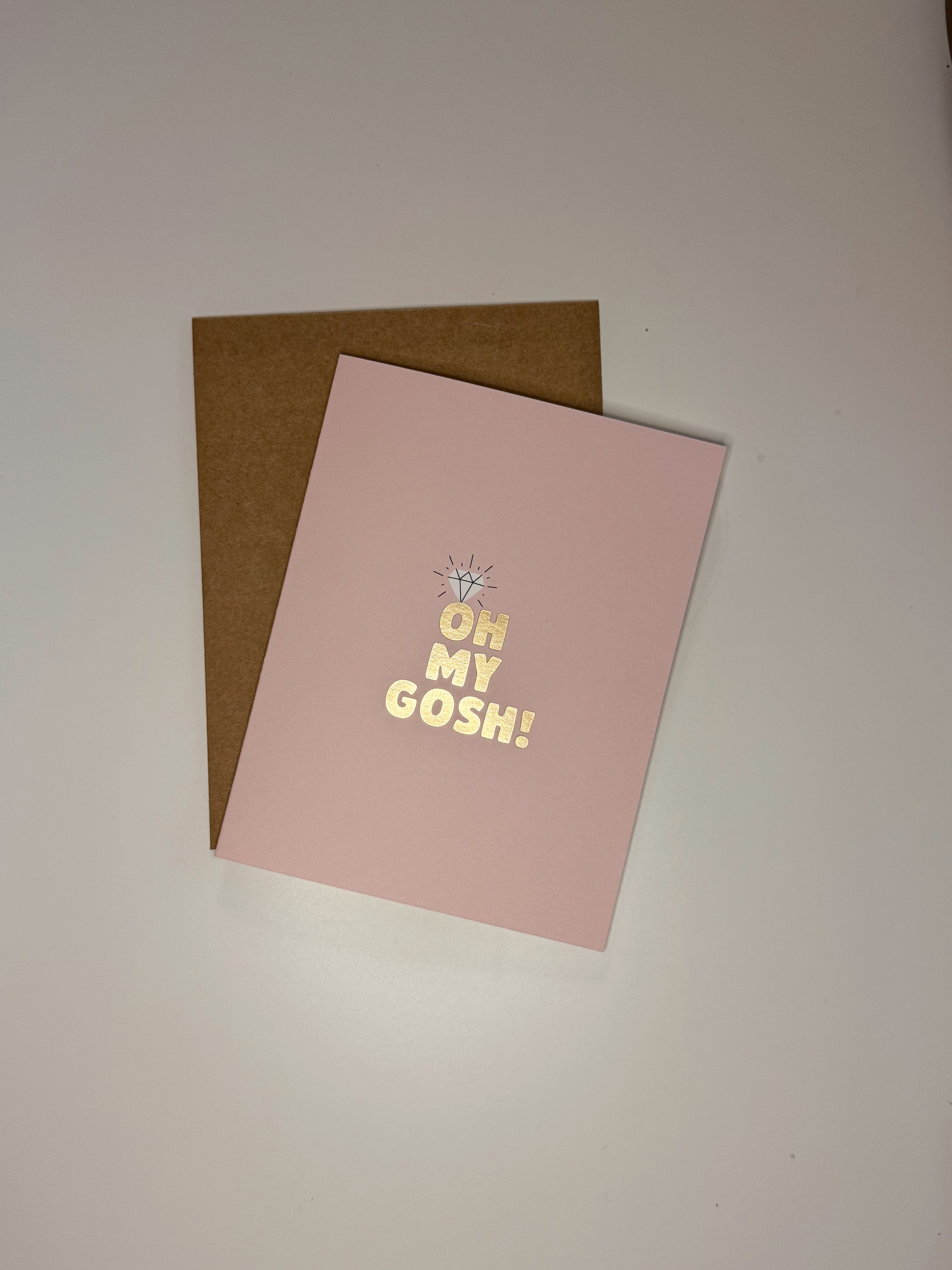 OH MY GOSH Foil Card (Engaged/Wedding/Vow Renew)