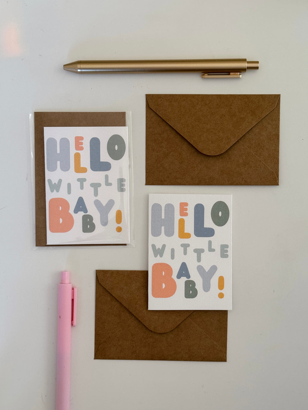 Mini Hello Wittle Baby Note Card