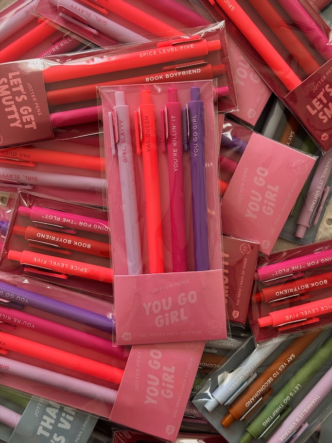 You Go Girl Jotter Gel Pen: Set of 4