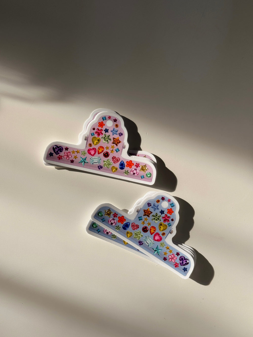 Rhinestone Whimsymaxxing Journal Clip Sticker - Blue