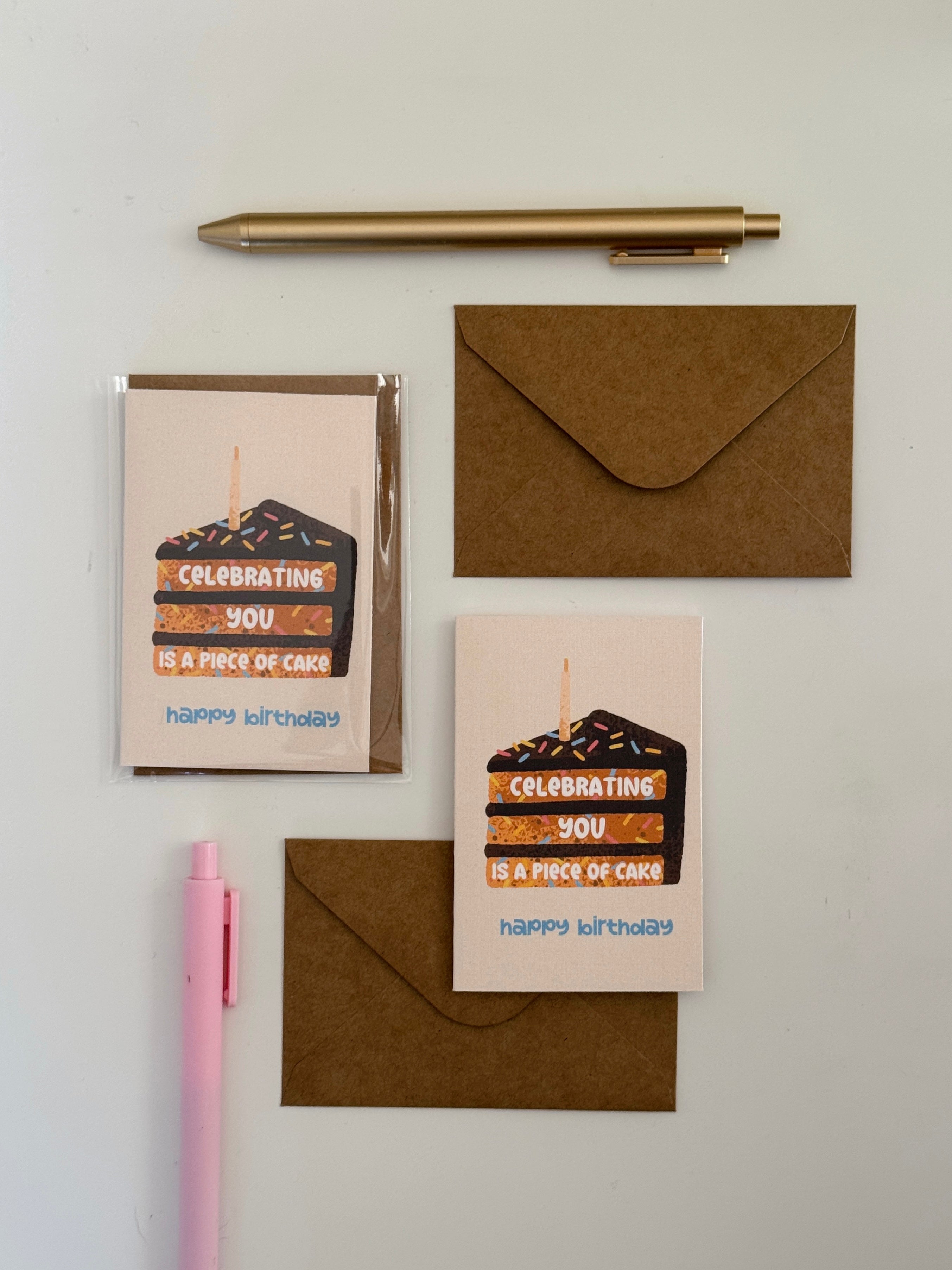 Mini Celebrating You is Cake Note Card