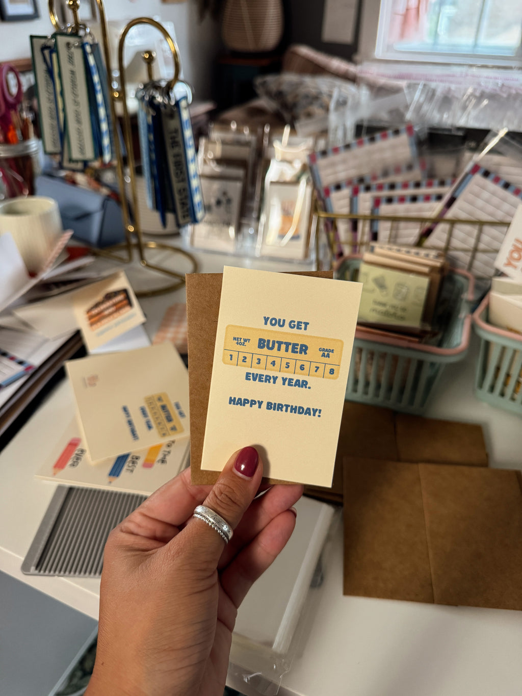 Mini Butter Every Year Birthday Note Card