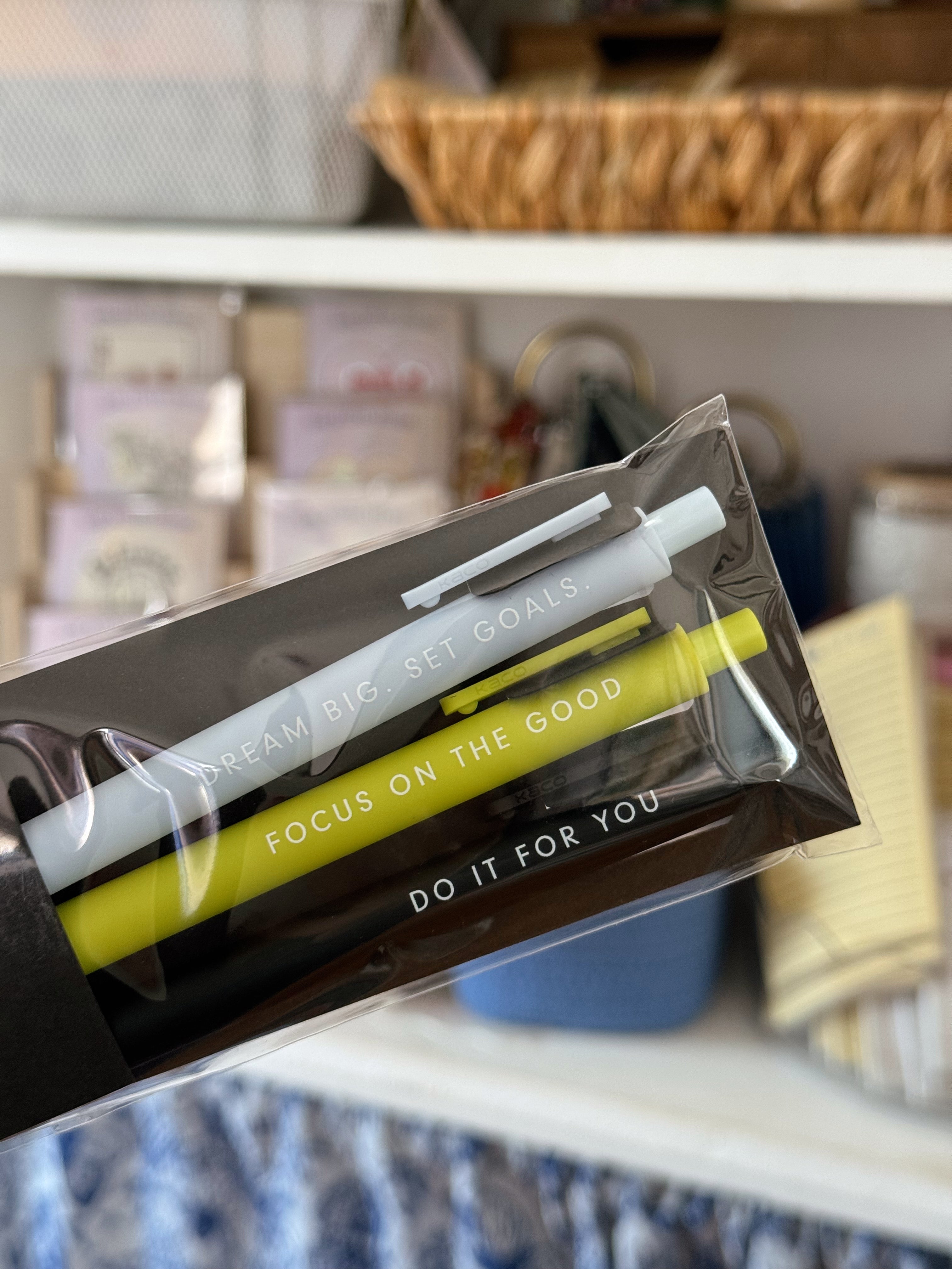 The Goals Jotter Gel Pen: Set of 3