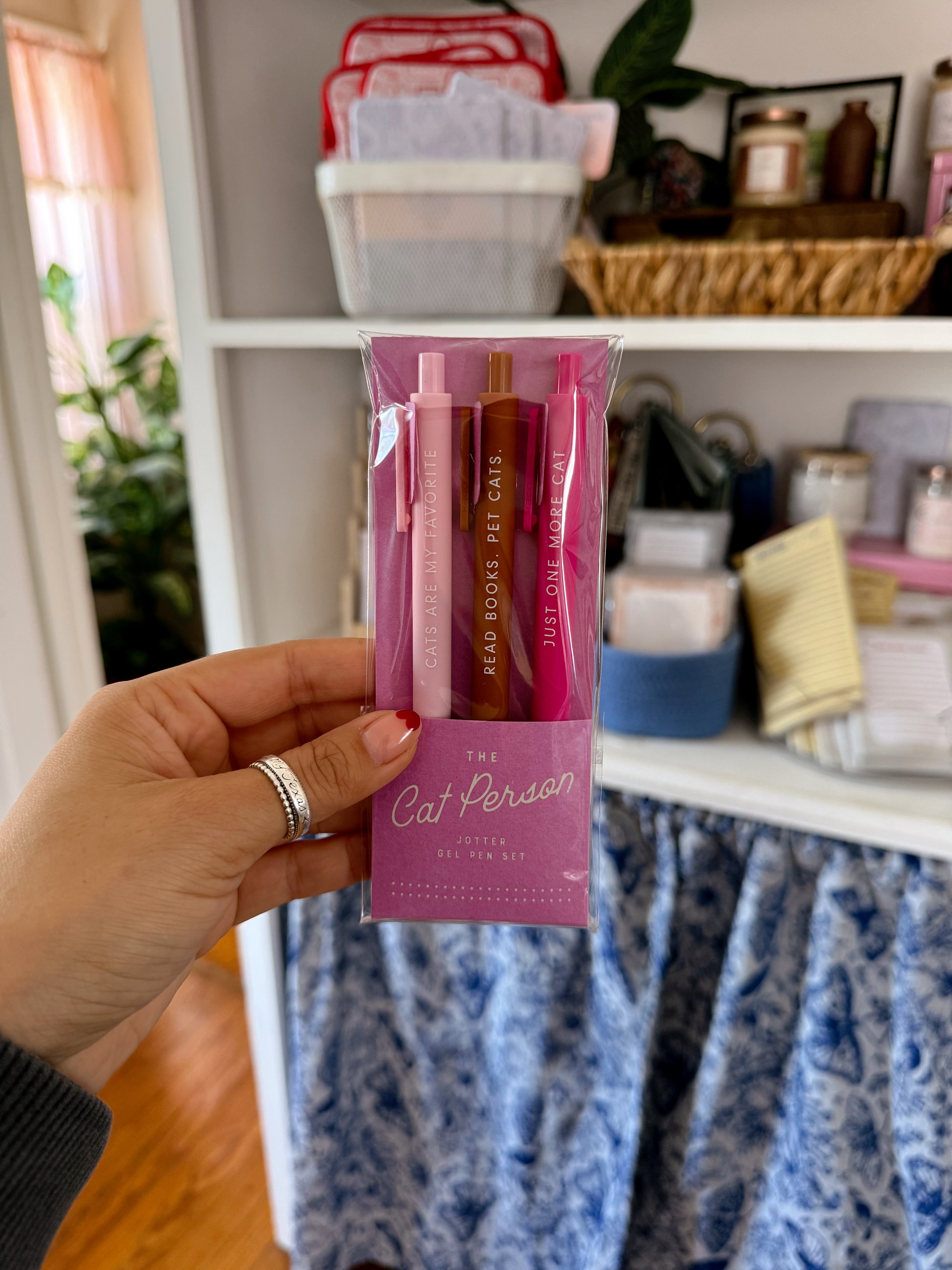 The Cat Person Jotter Gel Pen: Set of 3