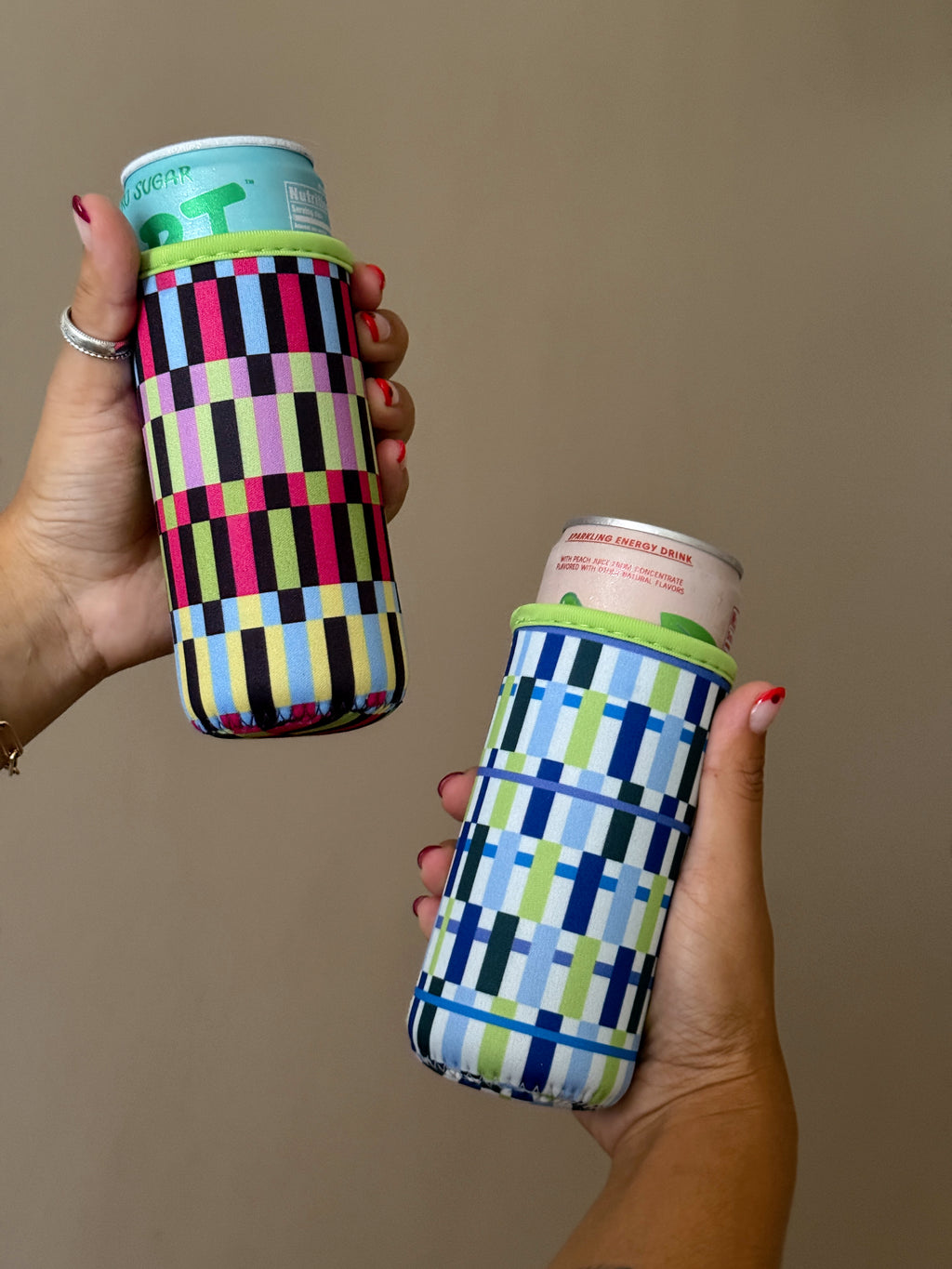 Colorblock Stripes Slim Cup Sleeve