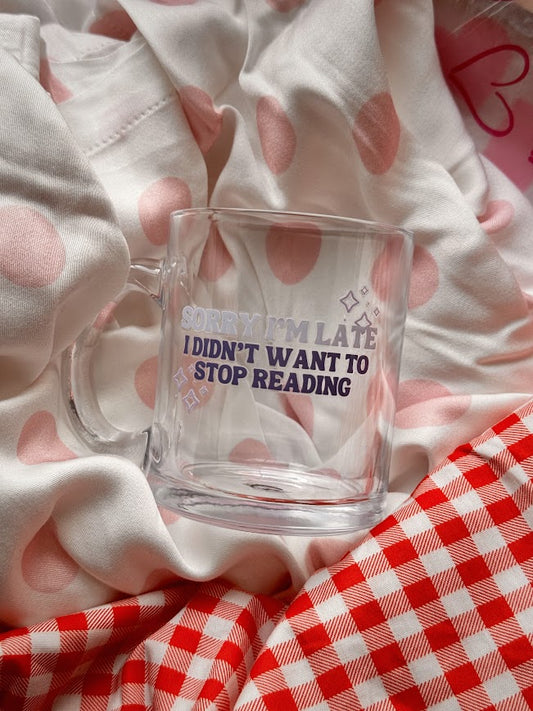 Rather Be Reading Glass Mug