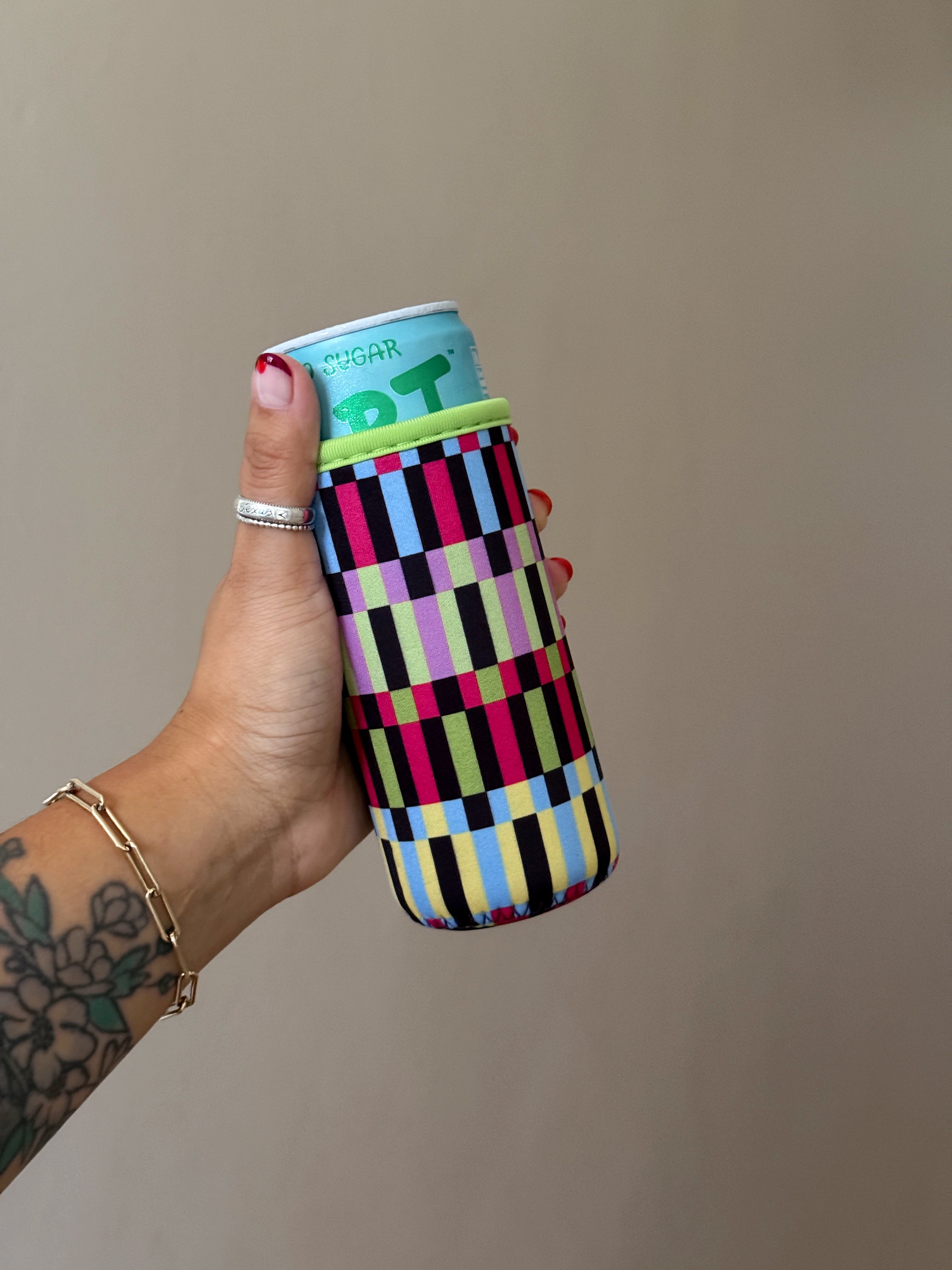 Colorblock Stripes Slim Cup Sleeve